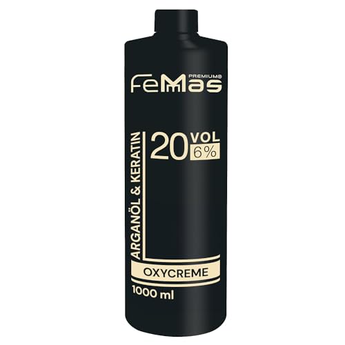 FemMas Oxycreme in 6% 1000 ml I Oxidationsmittel zum Haare färben & Tönen I Leichte Anwendung & optimaler Halt I Entwickler für gleichmäßige Ergebnisse in Salon-Qualität I Hair Color Developer