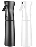 SIVLKI 2 Pack Water Spray Bottle，300ml Ultra Fine Continuous Spray Water Bottle Water Atomizer Pressure Spray, Hair, Plants, Hair Salon, Skin Care, Cleaning