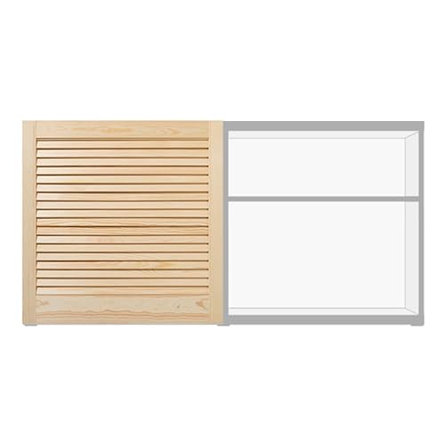 ben+camilla.com Lamellentür 63,5 x 59,4 cm Schrankfront passend zu IKEA BESTA Kleiderschrank Kiefer Massivholz