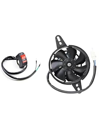 Radiator Cooling Fan Für Motorrad-Ölkühler-Kühlerlüfterschalter + D-Typ-Lüfter ATV/Quad Radiator