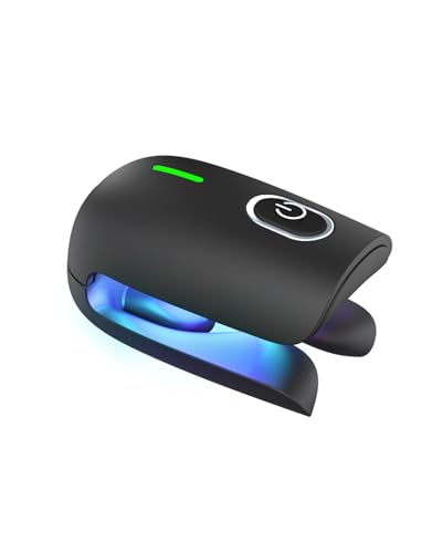 Nagelpilz-Behandlung,660+905nm Rotes Licht&470nm Blaues Licht Eingewachsene Zehennägel Behandlung Lasergerät, 10 Minuten pro Tag für Zehennägel extra stark für Athleten Fuß Behandlung-schwarz
