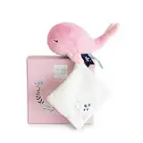 Doudou et Compagnie Plüsch-Wal mit Kuscheltier – 15 cm – Rosa – DC3651
