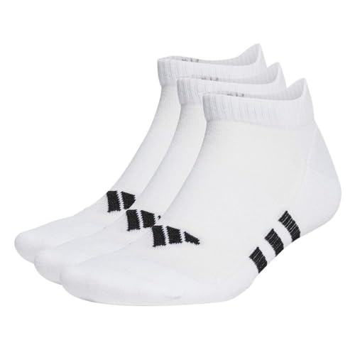 adidas Unisex Performance Cushioned Low Socks 3 Pairs, White/White/White, 37-40