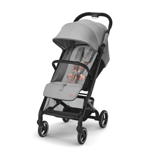 Cybex Gold Kinderwagen Beezy mit One-Pull Harness, Ab Geburt bis ca. 4 Jahre (max. 22 kg), Kompakt und ergonomisch, Lava Grey (Grau)