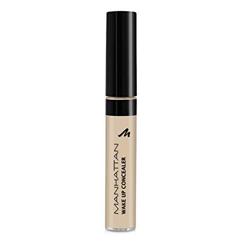 Manhattan Wake up Concealer, Flüssig Concealer zum Abdecken von Augenringen und Rötungen, Farbe Beige 2, 1 x 7ml