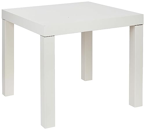 Ikea Lack Beistelltisch weiß, Holz, White, 45 x 55 x 55 cm