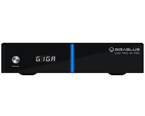 GigaBlue UHD Trio 4K PRO - Combo Tuner, W-LAN 1200Mbps, 1 x DVB-S2X Tuner, 1 x DVB-C/T2 Tuner, schwarz