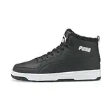 PUMA Unisex Rebound Joy Fur Sneaker, Black White, 41 EU