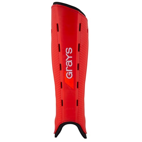 GRAYS G600 Hockey-Schienbeinschoner, rot/schwarz, M