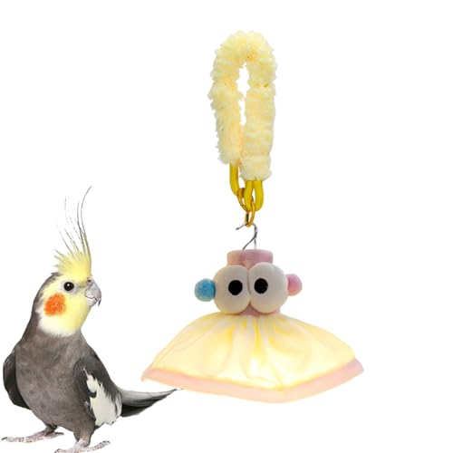 Vogelkäfiglicht - Vogelkäfigdekoration - Flexible Beleuchtungsdesign, plüschige papagiöse Glühbirne 3 Beleuchtungsmodelle für Aquarium -Bücherregal -Waschtischzähler