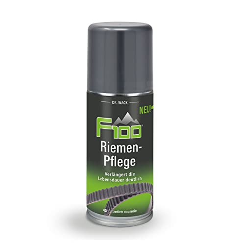 Dr. Wack - F100 Riemen-Pflege Spray 100ml I Spray mit hoher Wasserabweisung für Keilriemen oder Zahnriemen I Keilriemenspray für mehr Lebensdauer