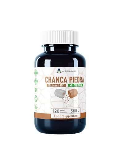 Alzuro Labs Chanca Piedra | 5.000mg Äquivalent (500mg 10:1 Extrakt) | 120 Vegane Kapseln | 4-Monatsvorrat | Laborgeprüft GMP-zertifiziertes Nahrungsergänzungsmittel