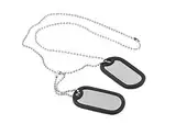 NANDEYIBI US Army Dog Tags with Silencer, Dog Tags