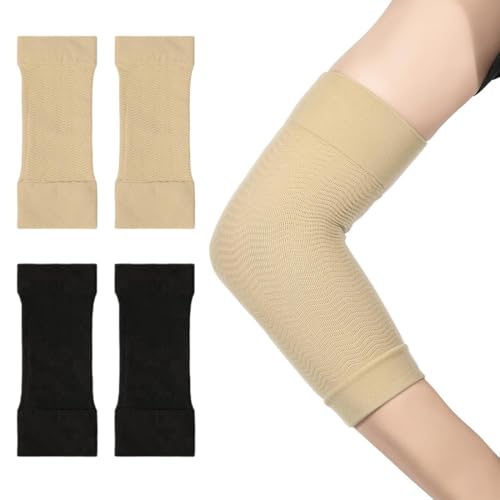 JEYORZY 2 Paar Abnehmen Arm Ärmel,Schlankmachende Kompression Armformer,Arm Elastische Kompression,Oberarm Shaper Massagegeraet,Abnehmen Arm Shaper Compression Arm Sleeve für Ellbogen Arm Sleeve