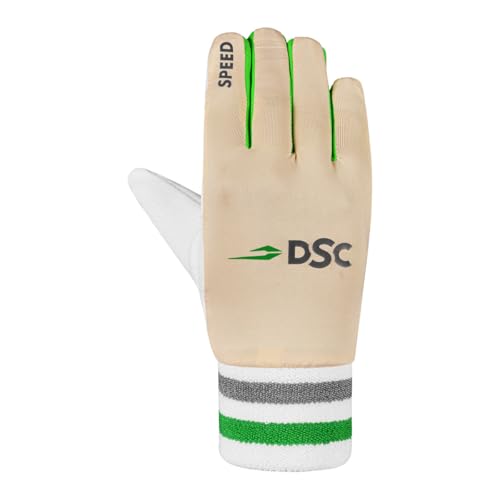 DSC 1501812 Speed Cricket Wicket Keeping Inner Gloves | Cotton Palm Gloves | Faster Sweat Absorbtion | Comfort Fit | Kit for Men and Boys | Multicolour