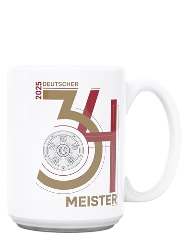 FC Bayern München I Tasse Deutscher Meister 2025 I Weiß