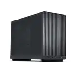 Lian Li DAN Cases A3-mATX PC-Gehäuse, anpassbares Layout, 415 mm GPU-Freiraum, unterstützt bis zu 360 mm Radiatoren, Stahl, Kunststoff, Schwarz