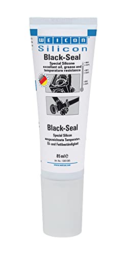 WEICON Black-Seal 85 ml I Silikonkleber, vielseitige Dichtmasse, schwarz