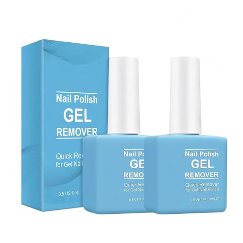 Landrain 2 Stück Gelnägel Entferner, Gel Nail Polish Remover, Gel Nagellackentferner, Schnelle Ergebnisse, Verletzt die Nägel Nicht