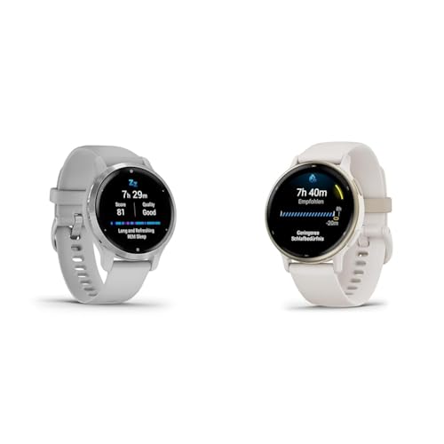 Garmin Venu 2S – schlanke GPS-Fitness-Smartwatch & Vivoactive 5 - GPS-Smartwatch mit 1,2" AMOLED Touchdisplay, Fitness- und Gesundheits- und Musikfunktionen