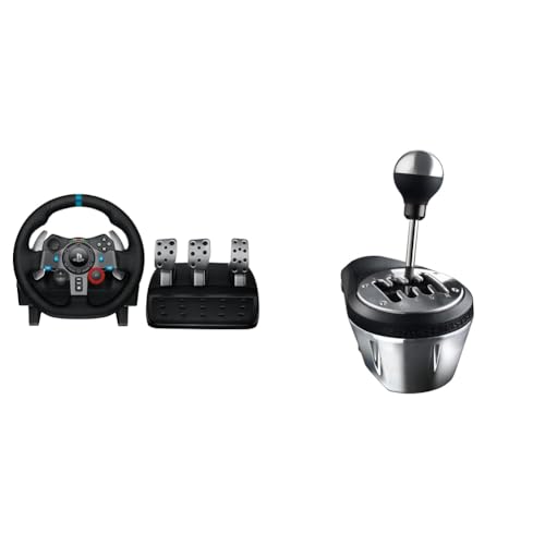 Logitech G29 Driving Force & Thrustmaster TH8A Shifter – Realistische High-End-Gangschaltung