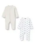 Hikaro Baby Sleepsuits with Long Sleeves and Feet, Light grey (142), 2-3 Months