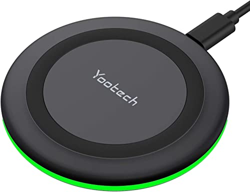 yootech Wireless Charger Kompatibel mit iPhone 15 14 13 12 11 Pro Max Mini, Kabelloses Ladegerät für iPhone SE 2022/XS MAX/XR/X/XR/8, Air-Pods 3/Pro 2, 10W Max für Samsung S22/S21/S20/S10/Note 20/10