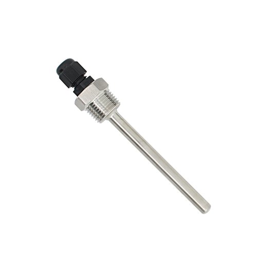 1/2 Zoll – Thermometrische Vertiefung aus Edelstahl, Eintauchtiefe: 30 mm, 50 mm, 100 mm, 200 mm, 300 mm, 400 mm, 500 mm – Eintauchen Well Thermowell Thermopocket für Thermoelement (150 mm)