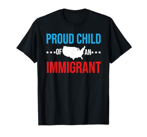 Lustiges Geschenk für Einwanderungspartys, cooles stolzer Kind der Einwanderungsbehörde T-Shirt