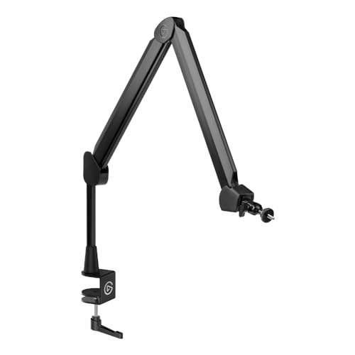 Elgato Wave Mic Arm - Streaming Boom mit Kabelkanälen für einen sauberen Arbeitsplatz, Tischklemme, ¼"-Adapter, voll einstellbar, ideal für Podcast, Streaming, Gaming, Home Office