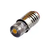 1x E5,5 LED 5V-8V / 9V-19V passend für Mini Adventstern TT H0 Modellbahn Modellbau kaltweiß warmweiß weiß (6V, warmweiß)