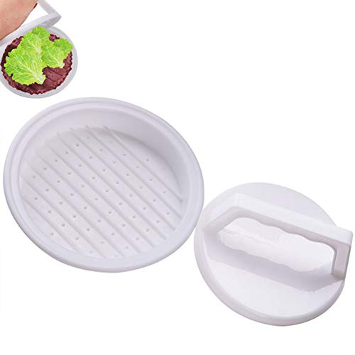 Burgerpresse, Hamburger-Patty-Maker, 13 cm, Kunststoff-Burger-Ringe, antihaftbeschichtet, Burger-Burger-Bastelpresse, einfaches Herauslösen von Burger-Patties