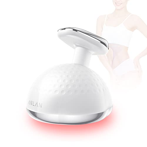 Cellulite Massagegerät,ANLAN 5 in 1 Anticellulite Geräte Massage LED Phototherapie Lymphdrainage Gerät Ultraschallgerät Vibration IPX6 Wasserdicht EMS Gua Sha Körperformmaschine Radiofrequenz Gerät