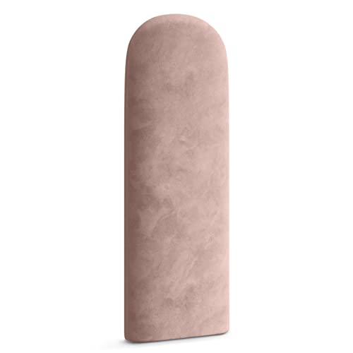 Muralo Polsterpaneel ovales WANDPOLSTER Wandkissen Bettkopfteil Wandpaneel Schlafzimmer Wohnzimmer Bett Lendekissen Modern Luxus Gepolstert Polster Paneel (Hellrosa, 30 cm x 60 cm)