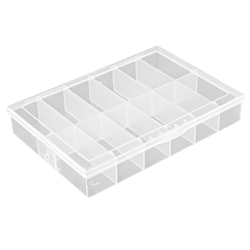 Dusarls Nail Tip Falsch Leere Nagels pitzen Organizer Aufbewahrung sbox mit 12 Spaces Aufbewahrung behälter Nail Box Kunststoff Gitter Box für falsche Fingernagel, Nagel zubehör