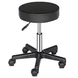 TactFire Rollhocker Arbeitshocker Drehhocker Höhenverstellbar 360° Drehbar Bürohocker Drehhocker 46-61cm für Büro Salon Massage Spa