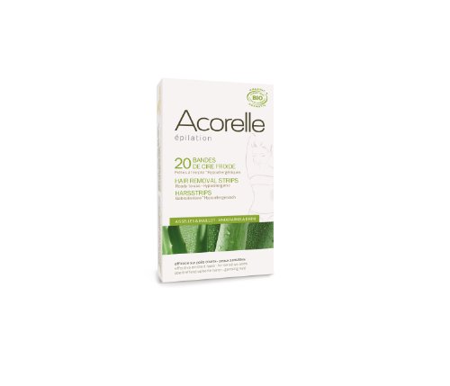 Acorelle Streifen Für Achsel- Und Bikinizone (Bandes De Cire Froide Aisselles/Maillot), 1er Pack (1 x 20 Stück)