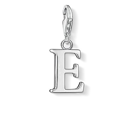 Thomas Sabo Damen Charm-Anhänger E Buchstabe Charm Club 925 Sterling Silber 0179-001-12