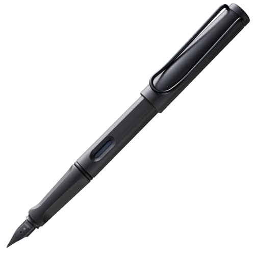 Lamy safari umbra Füller - Füllhalter mit ergonomischem Griff & schwarzer Stahlfeder in Strichbreite M - robuster ASA-Kunststoff - inkl. Tintenpatrone T 10 blau - Rechtshänder