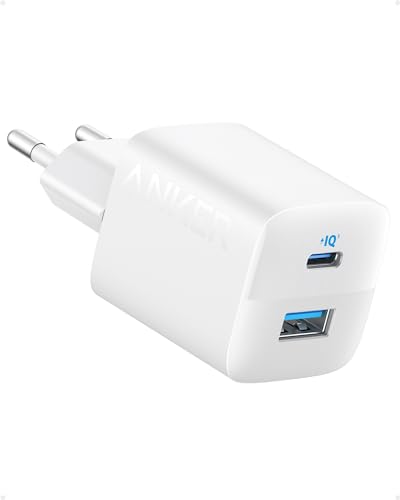 Anker USB C Ladegerät, 323 Ladegerät (33W), 2-Port USB C Netzteil für iPhone 16/16 Pro/16 Pro Max/16 Plus/15/14/13/12, Pixel, Galaxy, iPad/iPad mini