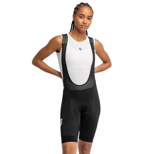 SIROKO - Fahrrad-Trägerhose für Damen Kaufmann - M - Schwarz