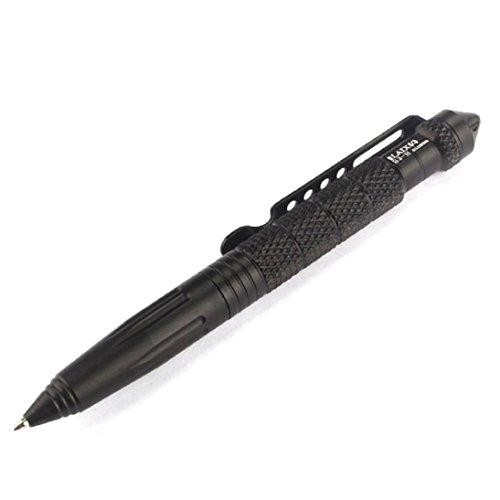HandLife(TM Mehrzweck-Aluminium Tactical Pen Notfallglasbrecher-Werkzeug (Black)
