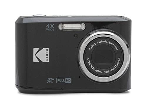KODAK Pixpro FZ45-16.44 Megapixel Digitale Kompaktkamera, 4X optischer Zoom, 2.7 Zoll LCD, 720p HD-Video, AA-Batterie - Schwarz