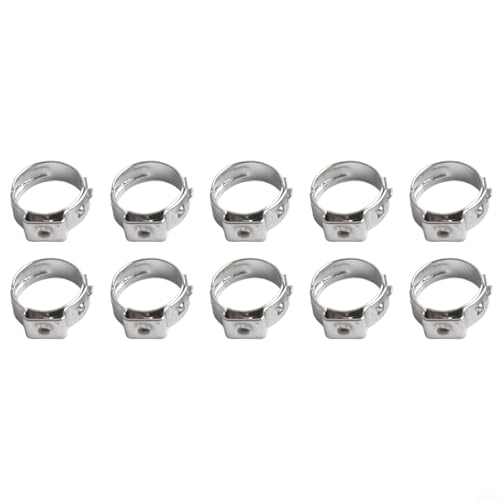 Professionelle Edelstahl-Klemmringverschraubungen, 10 Stück, für Rohrreparatur (11,3 mm)