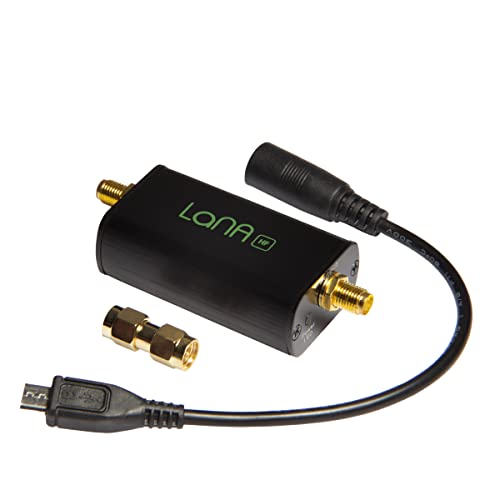 Lana HF - Rauscharmes LF, MF und HFVerstärkermodul (LNA) für RF und Software Defined Radio (SDR). Breitband 50kHz-150MHz Frequenzfähigkeit mit Bias Tee & USB Power Optionen