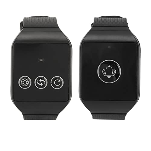 Kabelloses Rufsystem, Kabelloses Watch Pager Rufsystem für Senioren, Wasserdichtes Schwesternrufsystem, Wiederaufladbarer Akku für ältere Menschen