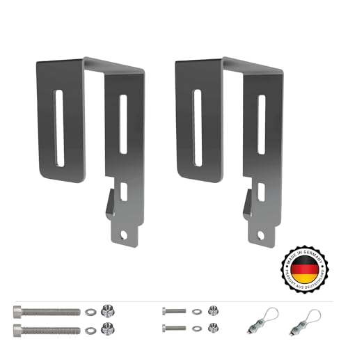 Solar Haken Balkon passend für Solarpanel Balkonkraftwerk Befestigung Eckig bis 120mm