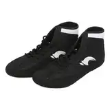 Ringerschuhe für Herren,Damen und Kinder Robuste Trainingsschuhe Geeignet für Wrestling Gewichtheben Kinder Boxschuhe High Top Jungen Mädchen Schuhe (Black, 36 Big Kids)