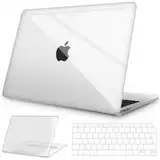 NPUOLS Hülle Schutzhülle für MacBook Air 13 Zoll Hülle 2021 2020 2019 2018 Modell A2337(M1)/A2179/A1932,Dünne Vergilbung Sbeständige Schutzhülle und Ultradünner TPU EU Tastaturabdeckung (A2337/A2179)