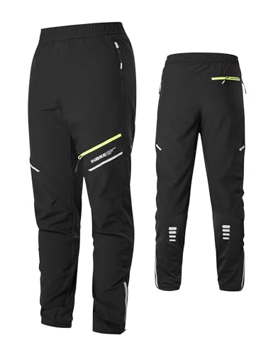 INBIKE Fahrradhose Herren Lange Sommer Atmungsaktive Radhose Radlerhose Laufhose für Fahrrad Sports Outdoor Joggen Wandern Schwarz L